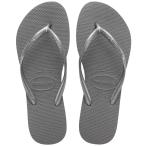ショッピングhavaianas Havaianas Women's Slim Flip Flops Sandals - Steel Grey 6