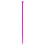 Aviditi 5 1/2 Nylon Cable Ties Fluorescent Pink 40 lb. Strength .14 Width Tamper Proof Zip Tie Self Locking Bundle and O