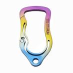 TiTo Titanium Gr5 Carabiner Key Ring Buckle Quickdraw Hook Key Chain Camping Hiking Backpack EDC Tool (colorful)