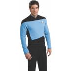 Rubies Mens Star Trek The Next Generation Deluxe Science Officer Adult Shirt Costume Top Multi-colored X-Large US
