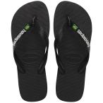 ショッピングhavaianas Havaianas Men's Brazil Logo Flip Flop Sandal Black 9-10