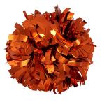 ショッピングORANGE Metallic Cheerleader Cheerleading Pom Poms 6 inch 1 Pair 2 Pieces (Orange)