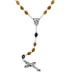 Rosary Olive Wood Beads Hematite Our Father Beads Lourdes Center