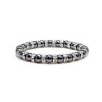 Accents Kingdom Magnetic Bracelet Women's Tuchi Simulated Pearl Hematite Magnetic Therapy Bracelet with Crystal 7.5
