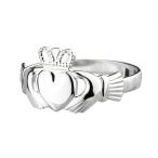 Women's Irish Claddagh Ring Real 925 Sterling Si