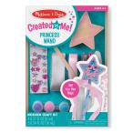Melissa & Doug Created By Me! Paint & Decorate Your Own Wooden Princess Wand Craft Kit Pink - Great For Rainy Days Toys