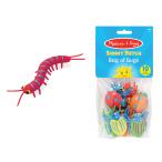 Melissa & Doug Sunny Patch Bag of Bugs (10 pcs) - Pretend Play Insect Toys Counting And Sorting Toys Science Learning To