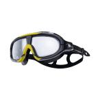 TYR Orion Swim Mask Adult Fit Smoke/Black/Yellow