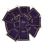 Crown Royal Purple Bag Gold Drawstring Bulk (Pack of 10)