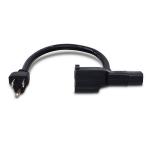 Hosa PWD-402 Piggyback IEC C13 to NEMA 5-15P Power Cord 2 Feet