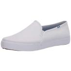 ショッピングSlip Keds Double Decker Slip on Sneaker Womens White Canvas 7 Medium