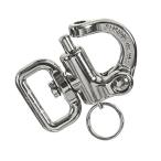 Snap Shackle 18KN - Fusion Climb Delta - Professional Sailing Rigging Swivel Snap Hook - Heavy Duty Steel - Quick Relea