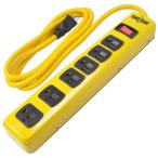 WOODS WIRE Southwire Yellow Jacket 5139N 14/3 6-Outlet Heavy Duty Industrial Metal Workshop Strip with 6-Foot Power Cord