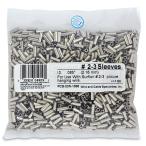 Wire & Cable Specialties Surflon Size 2-3 - 1000-Piece Picture Wire Crimping Sleeves Bright Stainless PCS-23N-1000
