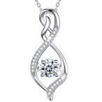 ショッピングforever ELDA & CO. Mothers Day Birthday Gifts for Mom Forever Love Infinity Necklace April Birthstone Simulated Diamond Necklace