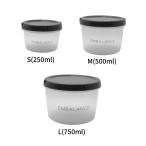 en баланс раунд контейнер / S(250ml) / M(500ml) / L(750ml) / прозрачный / белый / серый / свежесть гарантия . контейнер BPA свободный dishwasher OK плита OK рефрижератор OK