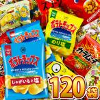 ポテトチップス カラムーチョ も入った！ スナック菓子 小袋 デラックス版 120袋 詰め合わせセット　送料無料 お菓子 詰め合わせ