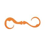 ショッピングカーリーコレクション クレイジーコレクション [90] モンスターズラボ/MonstersLab ダブルカーリー ネクタイ エビオレンジ (N5)