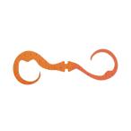 ショッピングカーリーコレクション クレイジーコレクション [90] モンスターズラボ/MonstersLab ダブルカーリー ネクタイ ハーフエビオレ/オレンジ (N5)