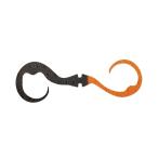 ショッピングカーリーコレクション クレイジーコレクション [90] モンスターズラボ/MonstersLab ダブルカーリー ネクタイ ハーフブラック/オレンジ (N5)