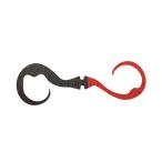 ショッピングカーリーコレクション クレイジーコレクション [90] モンスターズラボ/MonstersLab ダブルカーリー ネクタイ ハーフブラック/エビレッド (N5)