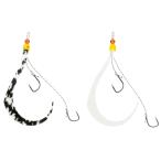 ジャッカル [2] 乱舞ビンビンスイッチ スペアラバーフックセット 段差 #10/#9 ケイムラ＆グローセット (N10)