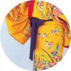 締め帯 琉球舞踊衣装用 紫 沖縄舞踊衣裳の帯 紫長巾 踊り帯 舞台 ステージ帯