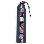 扇子入れ 舞扇子 舞踊 扇子 舞扇入れ 舞扇袋 扇入れ 毬 紺 2本用