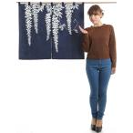 のれん おしゃれ 暖簾 和風 玄関 台所 居間 のれん 85×75cm 藤