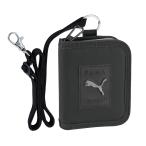 プーマ[PUMA]ラージコインポケットウォレット小銭入れが大きく開く財布（ストラップ付サイフ＆カード入れ）（ブラック）（PM380BK）