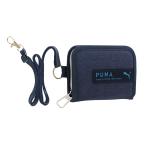 プーマ[PUMA]ラウンドファスナーウォレットチャック付き財布（ストラップ付サイフ＆カード入れ）（ネイビー）（PM384NB）