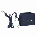 プーマ[PUMA] （クツワ）（ネイビー） ２つ折りホックウォレット 小銭入れが大きく開く財布（キーリング＆ストラップ付サイフ＆カード入れ） （PM510NB）