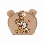 スヌーピーPEANUTS(ブラウン) Snoopy & CuddlyBears ラウンドポーチ(クマ耳型ポーチ) (S2337444)