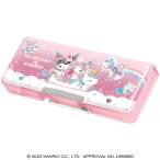 マイメロディ&クロミちゃん[MyMelody/KURIMI] サンリオ[SANRIO] （ユニコーン）（CRUX) コンパクト両面開きペンケース(マグネット筆箱/筆入れ) (CR133863)