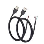 USB A мужской штекер 2 сердцевина /4 сердцевина каждый 1 шт. длина 200 см метров 5V 2.1A соответствует ремонт обработка для подача тока / данные пересылка для кабель 