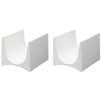 ライクイット ( like-it ) ワインラック 2P スタッキング可能 タンブラー収納 ホワイト 約幅13.8x奥16x高12cm/1個あたり STK-12L 横置き 酸化防止 省スペース