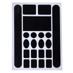 fesley 自転車 保護シール フレーム プロテクター ステッカー 透明 黒