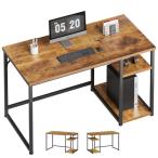 ショッピング机 Maihail パソコンデスク 机 pcデスク 〓子 ゲーミングデスク ラック付き カウンターテーブル 勉強机 家具 table 幅120*奥行55cm ビンテージ SZ122LHM ビンテージ
