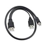 chenyang двойной USB 2.0 мужской * стандарт B мужской Y кабель принтер сканер установленный снаружи накопитель на жёстком диске для 5V источник питания соответствует 