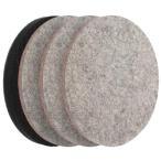 フェルトバフ ポリッシャー バフ 125mm 4個セット マジックペーパー式 付属研磨パッド 油膜 ガラス磨き 車磨き用 ポリッシャーに適しています