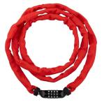 蜜柑(ミカン) ダイヤル式自転車チェーンロック 4桁自由設定 太さ4mmX長さ180cm 国内開発 傷防止カバー付