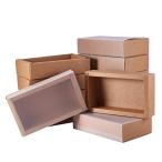 BENECREAT 12 шт 10x17x4cm дерево. цвет craft бумага подарочная коробка PVC с чехлом матовый половина прозрачный крышка выдвижной ящик тип сладости - аксессуары подарок подарок box 