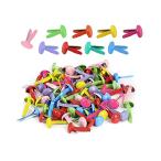 LIKENNY  200本セット 割りピン 8mm*14mm 鉄製 留め具 画鋲 割鋲 画びょう ミニ割りピン DIY アクセサリー クラフト用 固定用 装飾用 アルバム スクラップブック