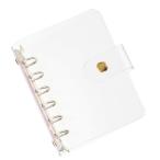 PATIKIL прозрачный наклейка .A7 6 кольцо заправка возможность soft PVC кнопка-застежка жнец - Note покрытие наклейка место хранения. ... Gold кольцо 1 шт. 