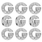 [PATIKIL] 30 шт письмо оборудование орнамент стразы письмо оборудование орнамент кристалл алфавит скользящий напульсник оборудование орнамент подвеска драгоценнный камень изготовление кожа цвет колье breath re