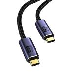 USB4 кабель 1.5M USB Type-C кабель Thunderbolt 3 соответствует 20Gbps высокая скорость пересылка PD соответствует 100W внезапный скорость зарядка 8K / 60Hz видео выход нейлон плетеный модель c тип соответствует 
