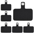 [PLATA] ストラップホルダー スマホ TPU ナイロン 柔らかい スマホストラップ ネックストラップ 取り外し簡単 シンプル 単色 UV印刷対応 * 6枚セット *