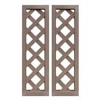 アイガーデン(igarden) アイウッド格子ラティス ダークブラウン H90cm*W30cm 2枚セット X9030D-02