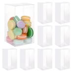 BENECREAT 10 шт PVC прозрачный пластик кейс прямоугольный 10x10x18cm складной box водонепроницаемый прозрачный подарочная коробка бардачок упаковка подарок упаковка Valentine 