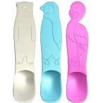 逸品社 スプーン 3本セット アルミ 日本製 しろくま・ぺんぎん・フラミンゴ 体温で溶かす アイスクリームスプーン シュガーランド